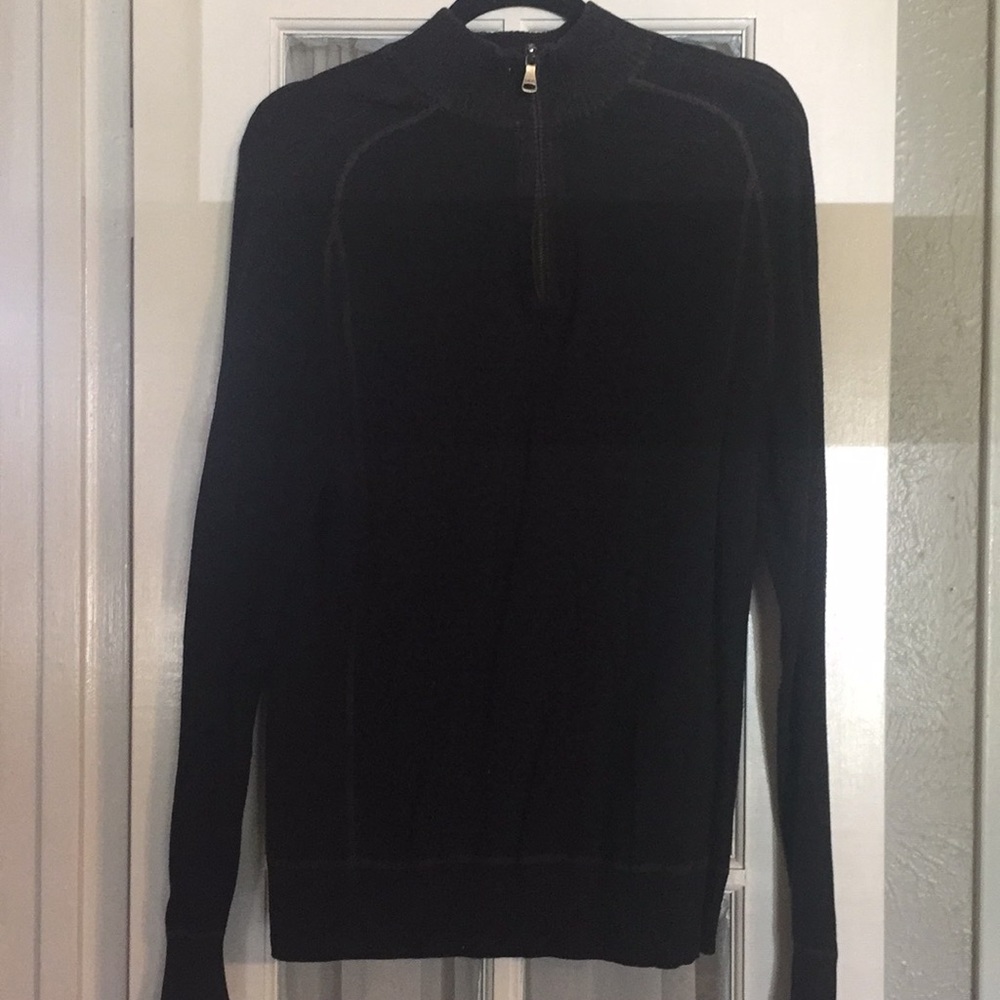 Black half zip sweater